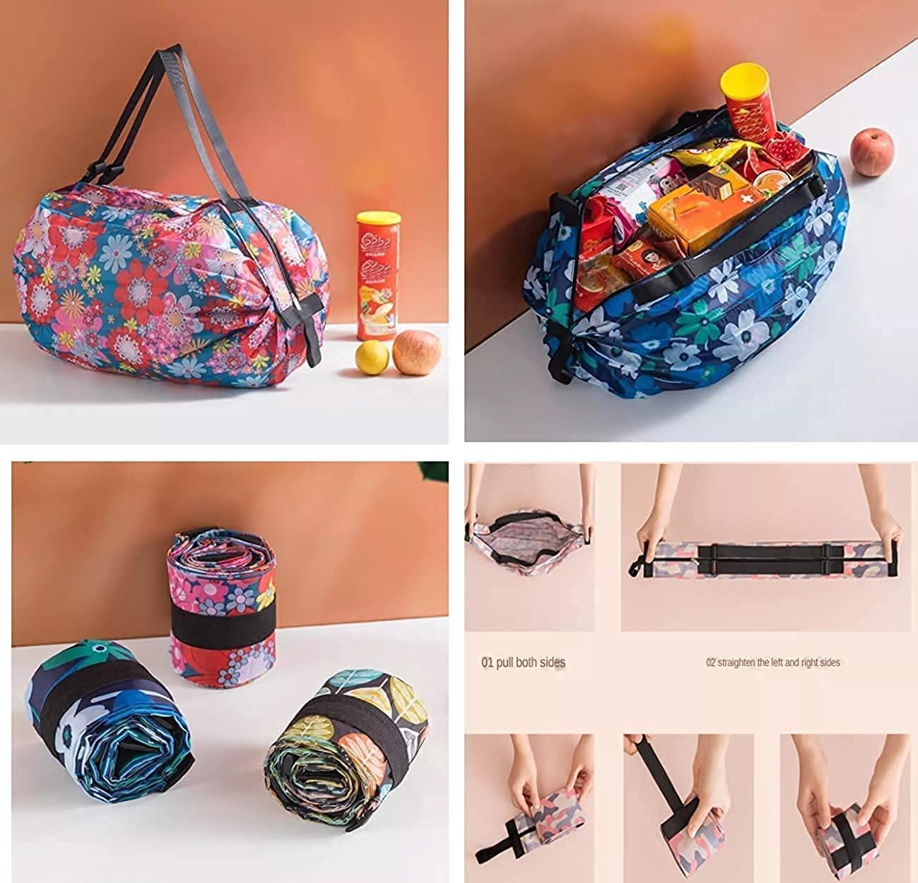Foldable Shopping Handbag – Lightweight, Waterproof, and Always Ready!