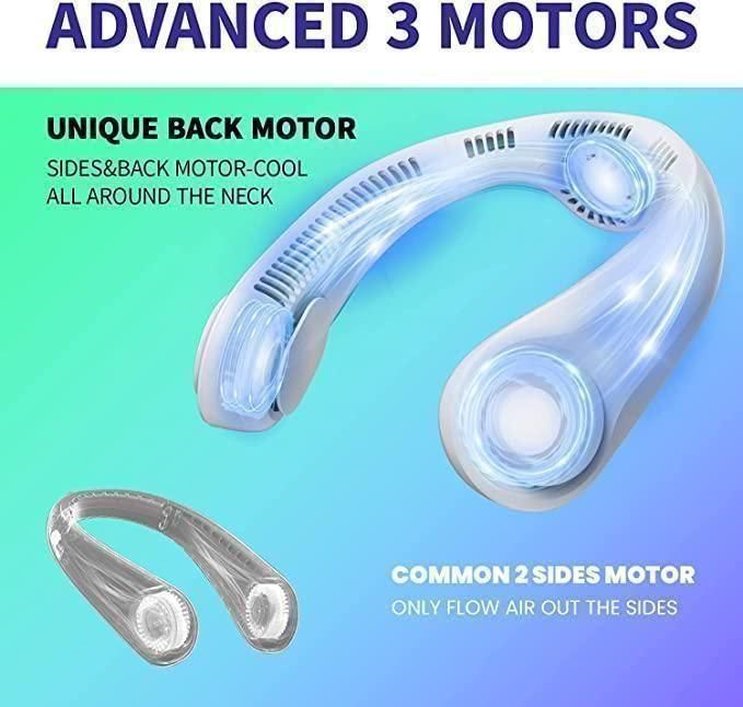 Cool Breeze Anytime, Anywhere: Portable Bladeless Neck Fan for Ultimate Comfort! 🌬️🧣