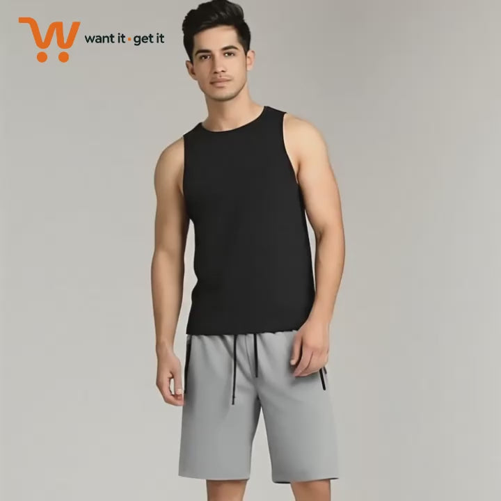 Men's Stretchable Cotton Shorts - Pack of 4